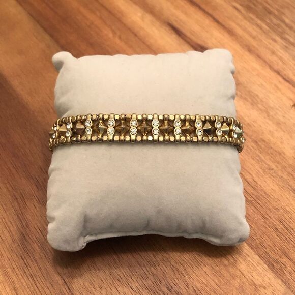 stella & dot | Reversible Arrison Stretch Bracelet | Gold - Picture 3 of 4